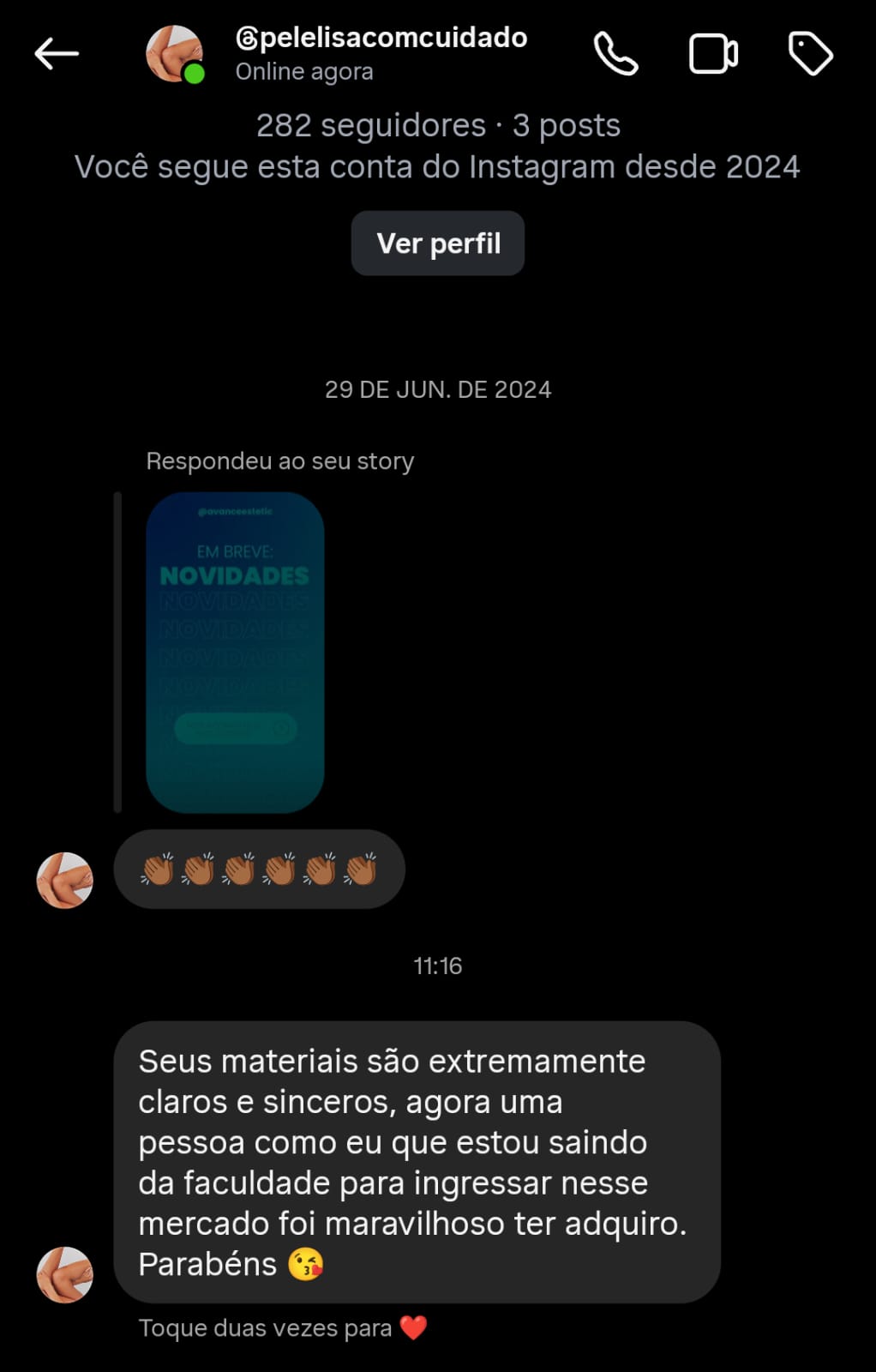 Depoimento real de profissional da saúde 3